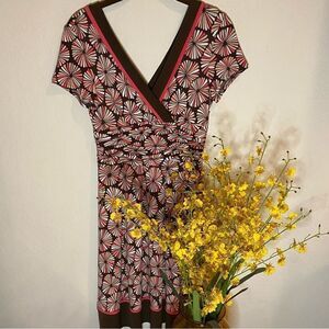 Studio I V-Neck Ruched Waist Dress Sz 6